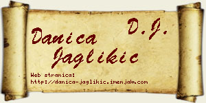 Danica Jaglikić vizit kartica